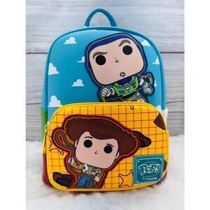 Loungefly Disney POP! Toy Story Buzz Lightyear & Woody Chibi Mini Backpack NWT